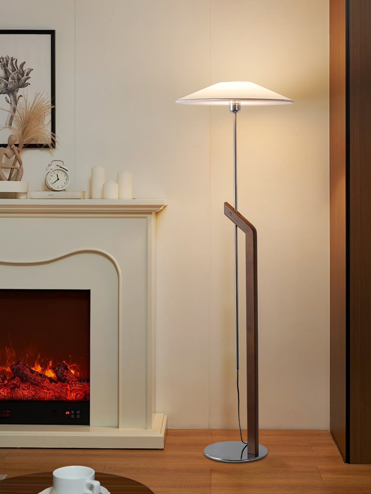 Umbrella Torchiere Floor Light, Floor Lamp, detail 16