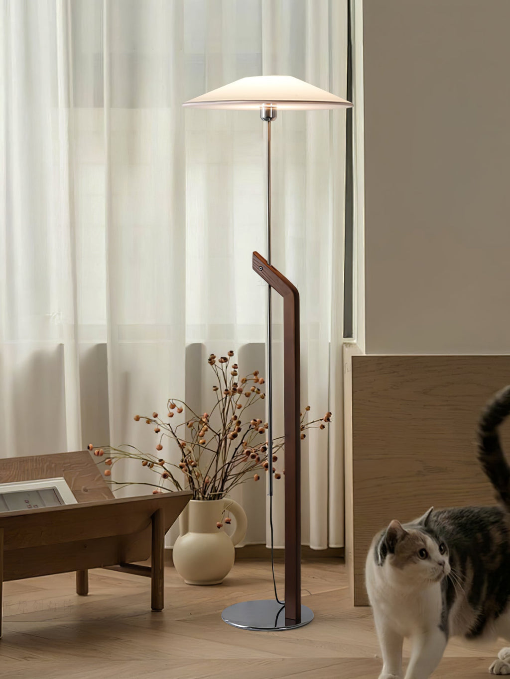 Umbrella Torchiere Floor Light, Floor Lamp, detail 21