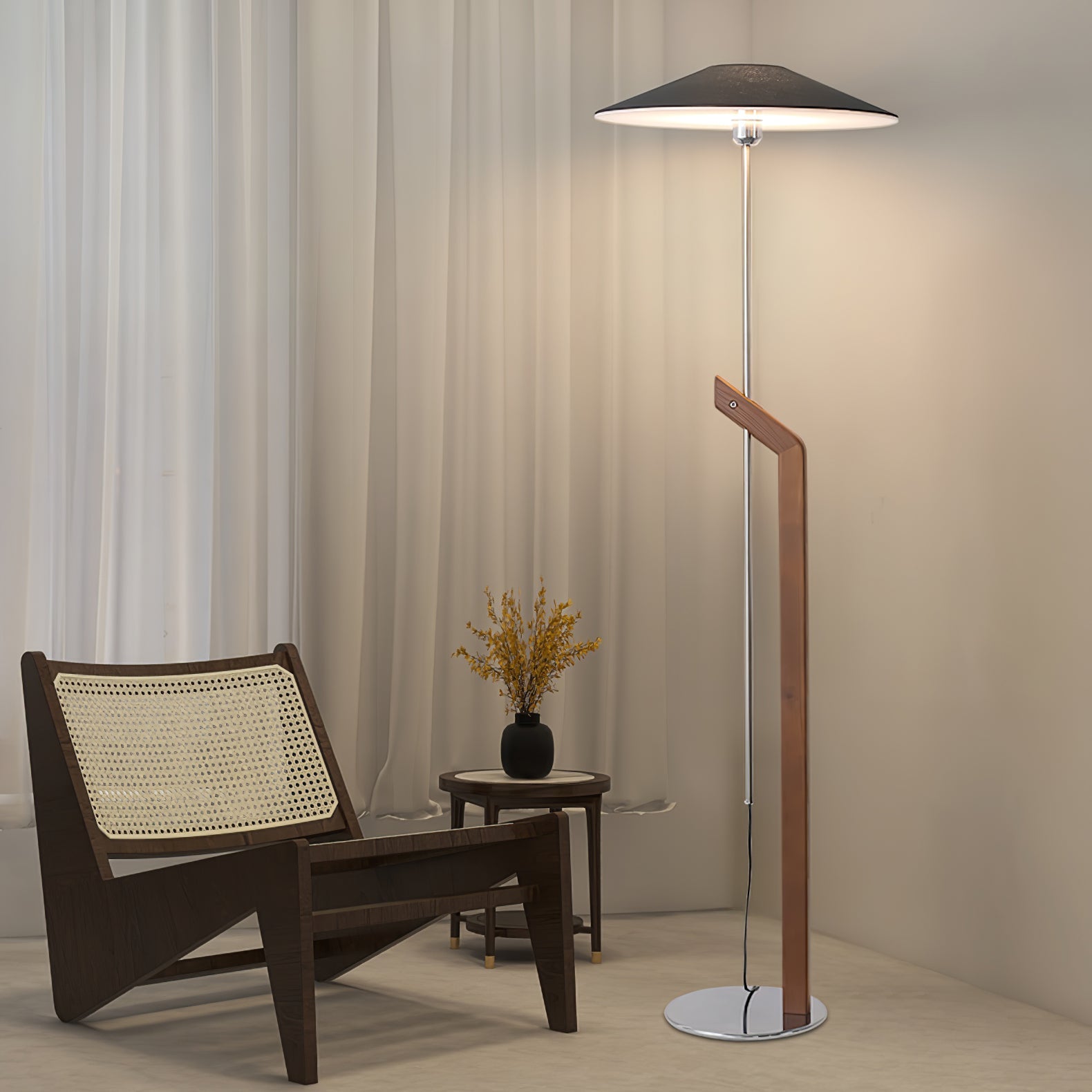 Umbrella Torchiere Floor Light, Floor Lamp, detail 32