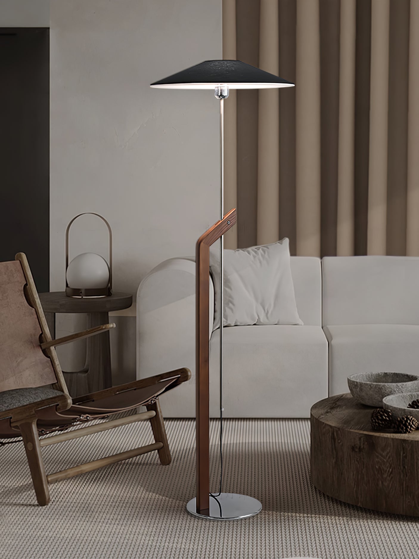 Umbrella Torchiere Floor Light, Floor Lamp, detail 35
