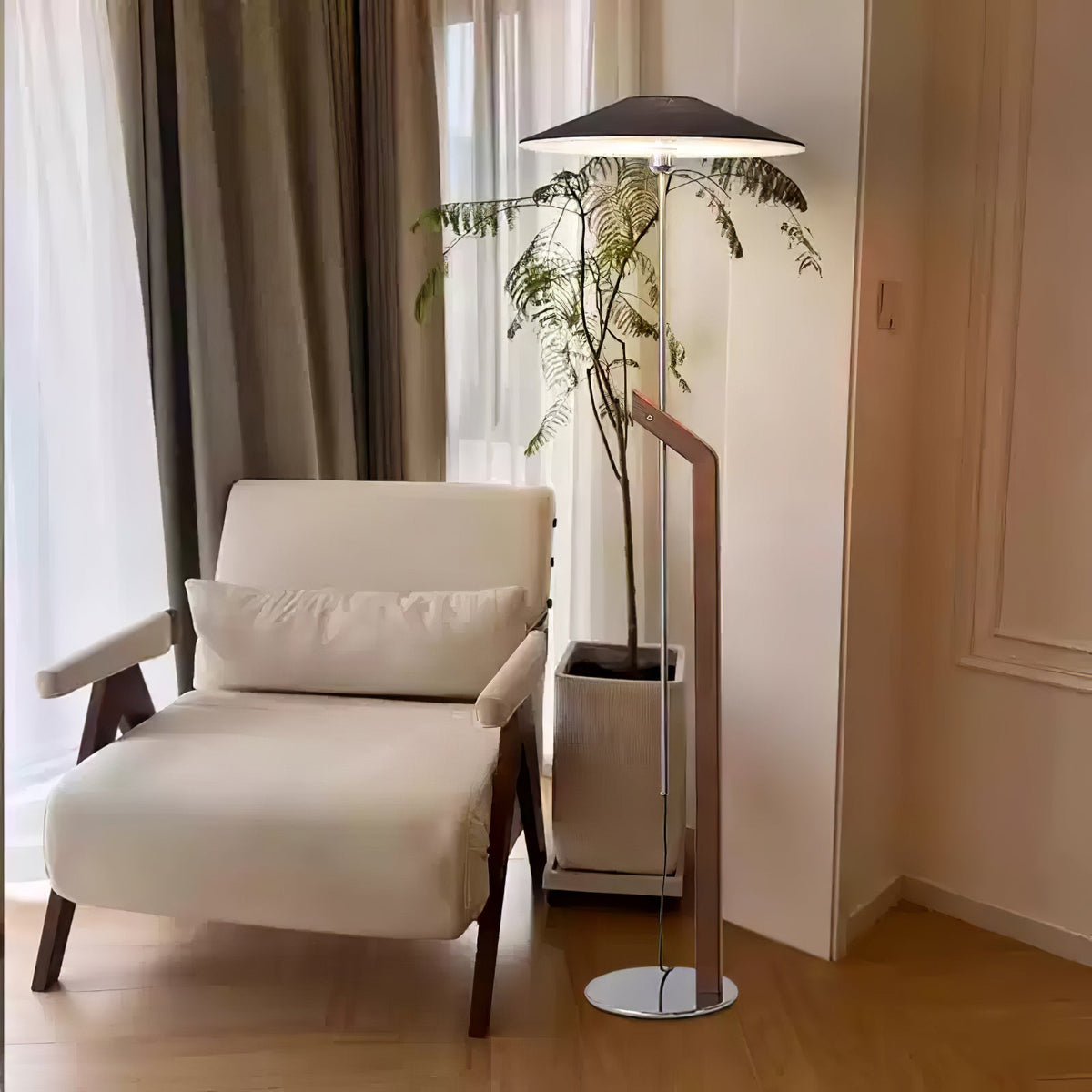 Umbrella Torchiere Floor Light, Floor Lamp, detail 40