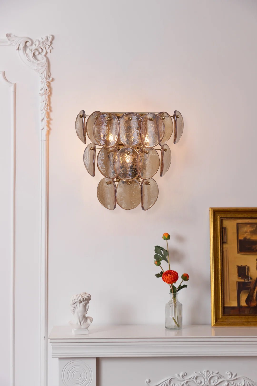 Uroko Wall Light, Hardwired Wall Sconce, detail 3