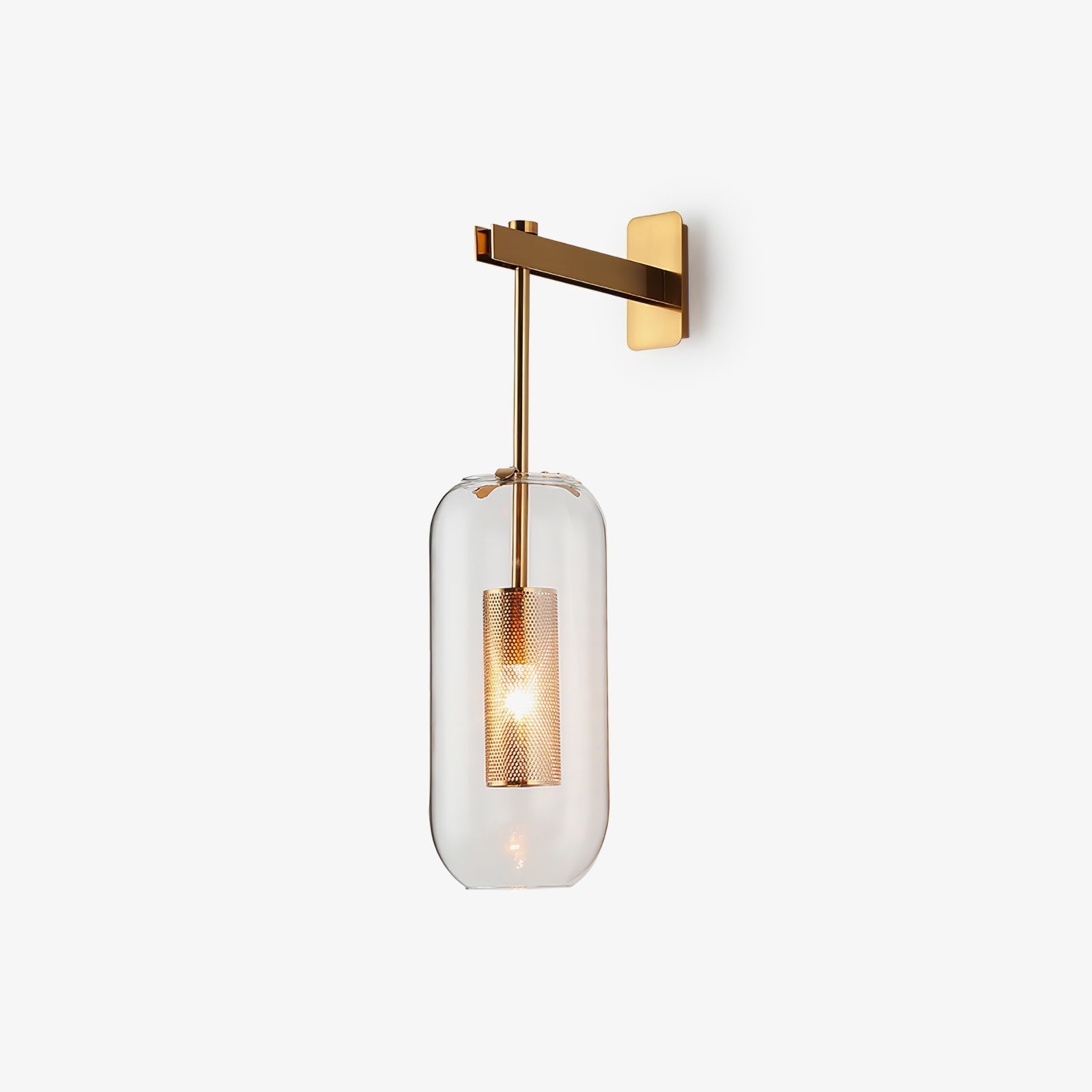 Vadim Glass Wall Light, Hardwired Wall Sconce, detail 2