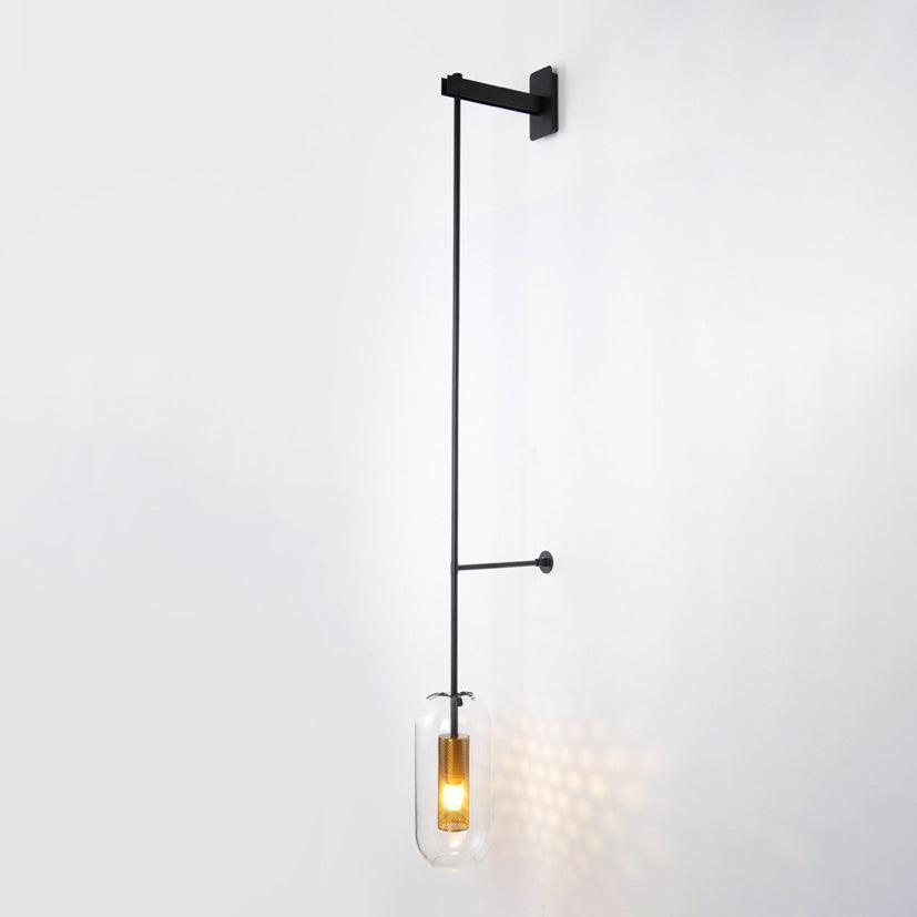 Vadim Wall Light, Hardwired Wall Sconce, Metal, L 25cm x H 130cm