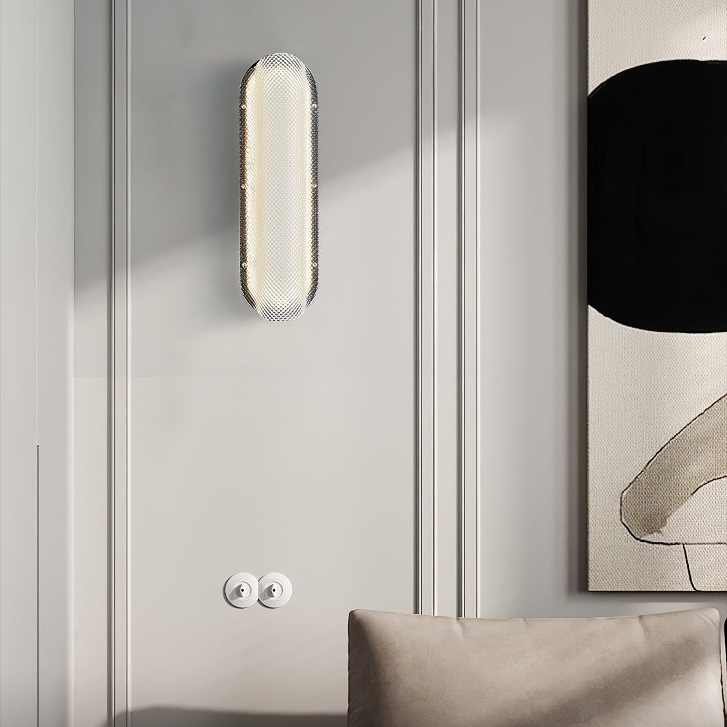 Vale Wall Light - Dia 12cm x H 40cm Metal, Hardwired Wall Sconce, detail 5