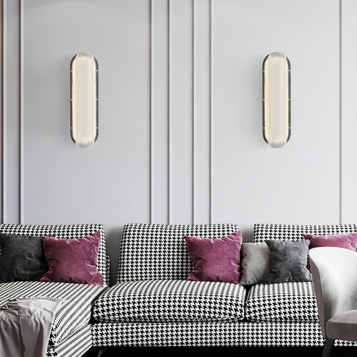 Vale Wall Light - Dia 12cm x H 40cm Metal, Hardwired Wall Sconce, detail 4
