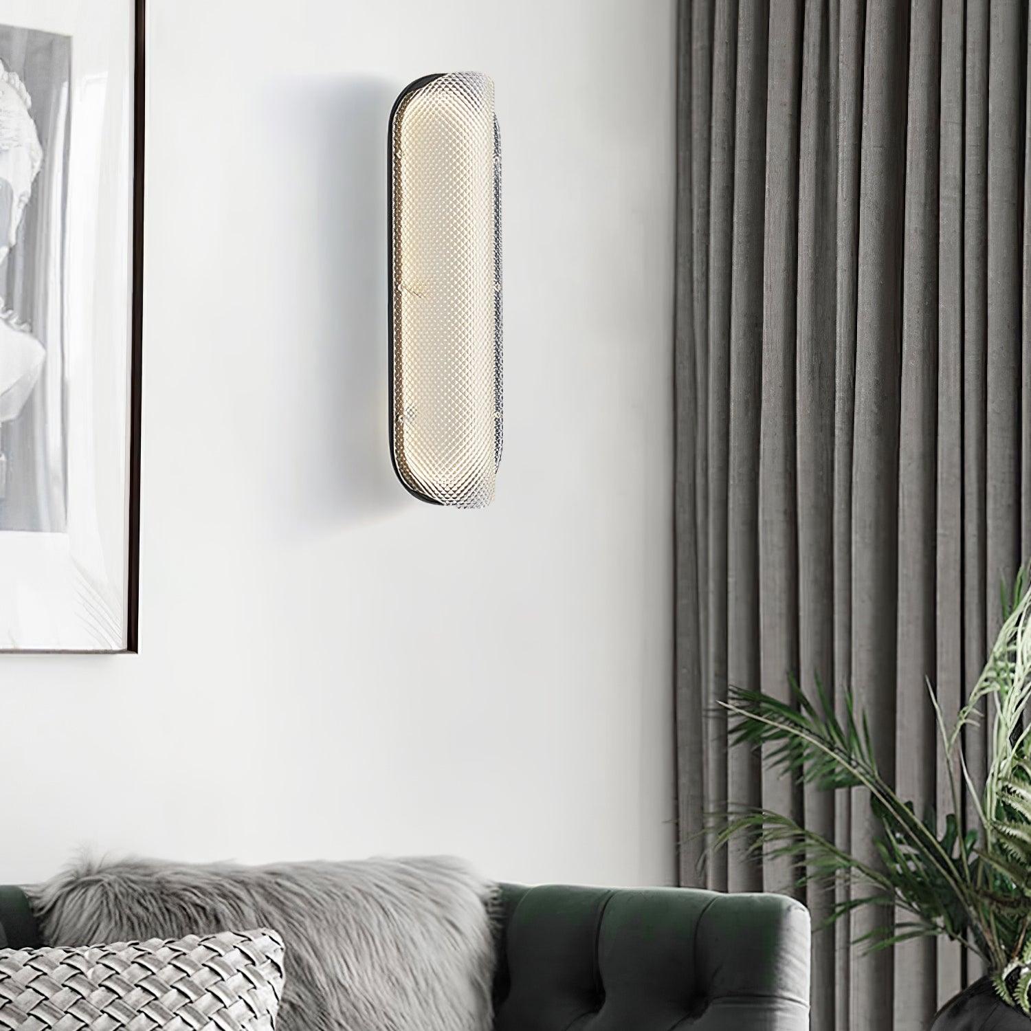Vale Wall Light - Dia 12cm x H 40cm Metal, Hardwired Wall Sconce, detail 3