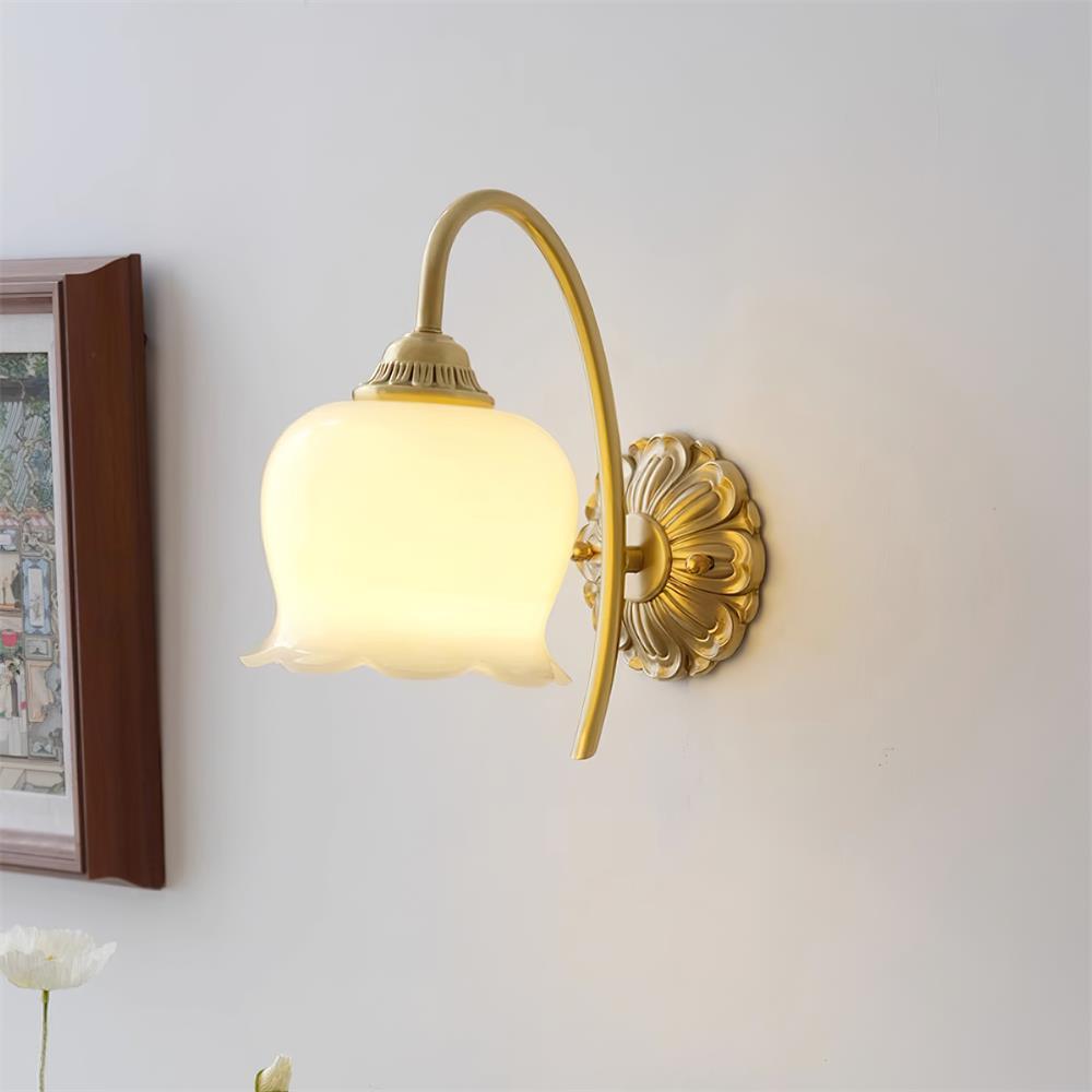 Valley Flower Wall Light, Hardwired Wall Sconce, detail 3