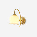 Valley Flower Wall Light, Hardwired Wall Sconce, Brass, L 14cm x W 23cm x H 25cm