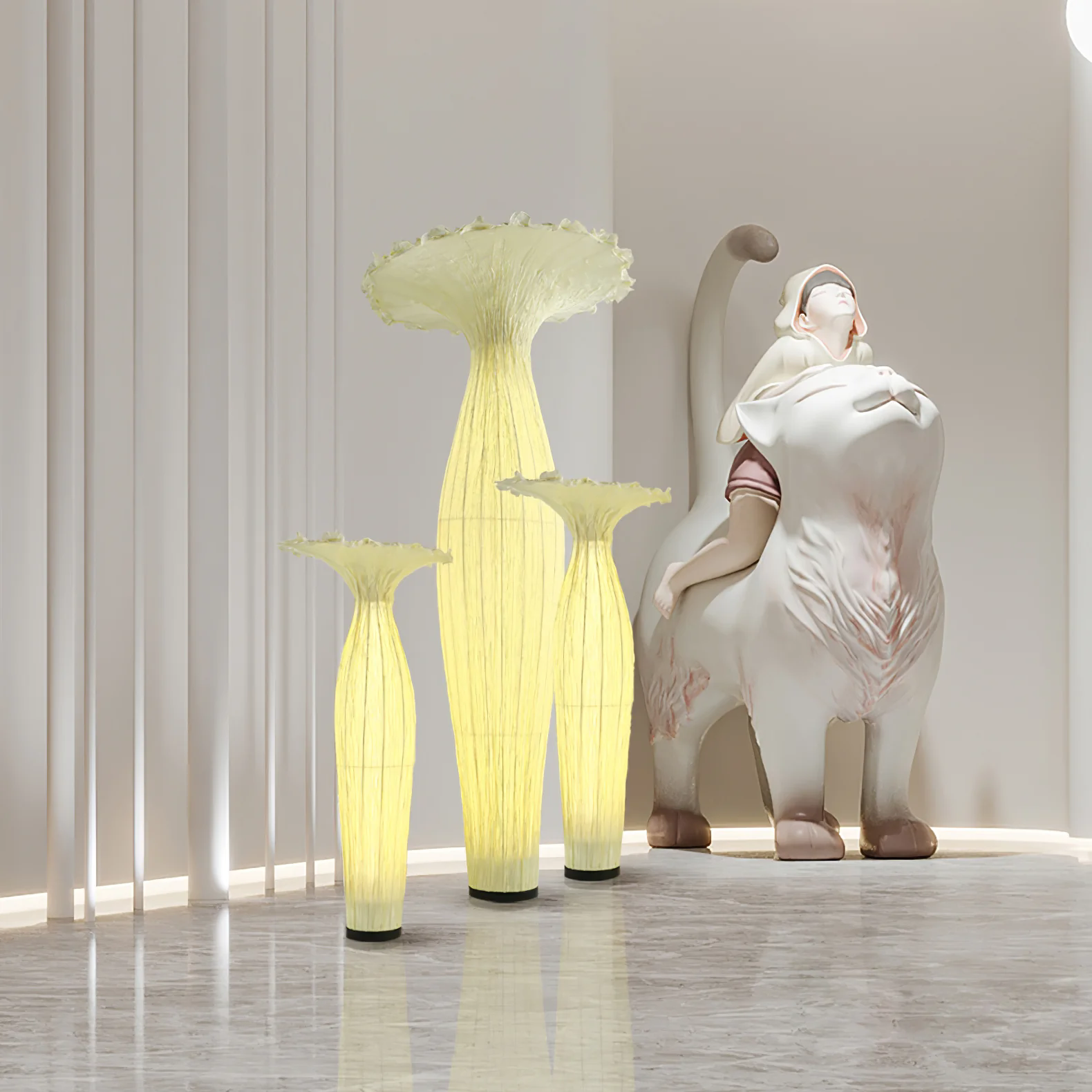 Vase Fabric Floor Light, Floor Lamp, detail 6
