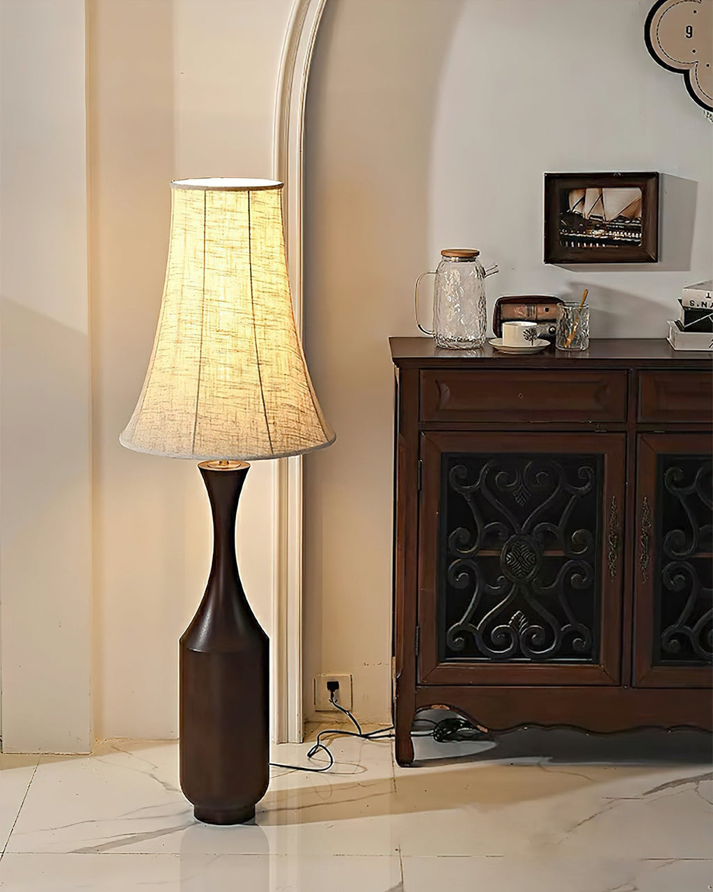 Vase Silhouette Floor Light 17.7", Floor Lamp, detail 10
