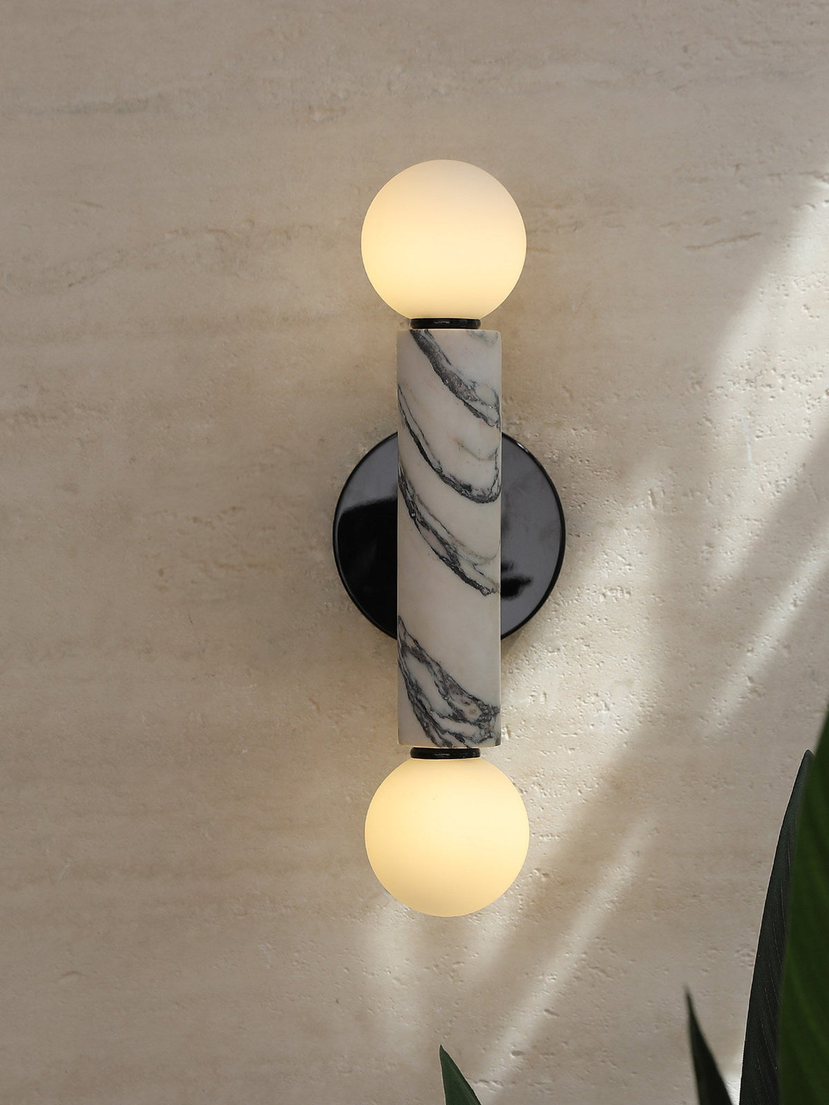 Obelisk Orb Wall Light, Hardwired Wall Sconce, detail 17