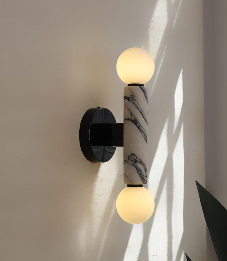 Obelisk Orb Wall Light, Hardwired Wall Sconce, detail 20