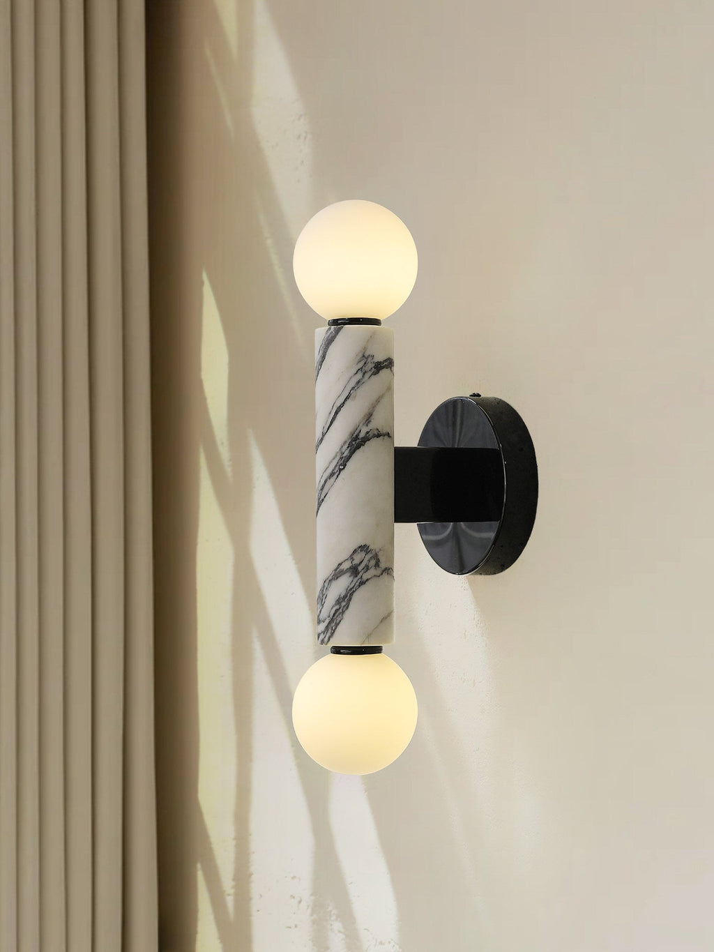 Obelisk Orb Wall Light, Hardwired Wall Sconce, detail 22