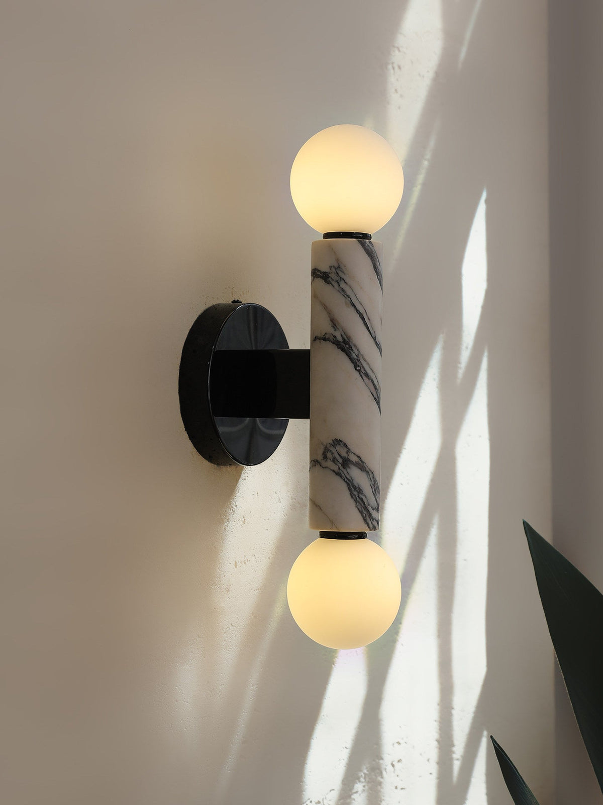 Obelisk Orb Wall Light, Hardwired Wall Sconce, detail 23