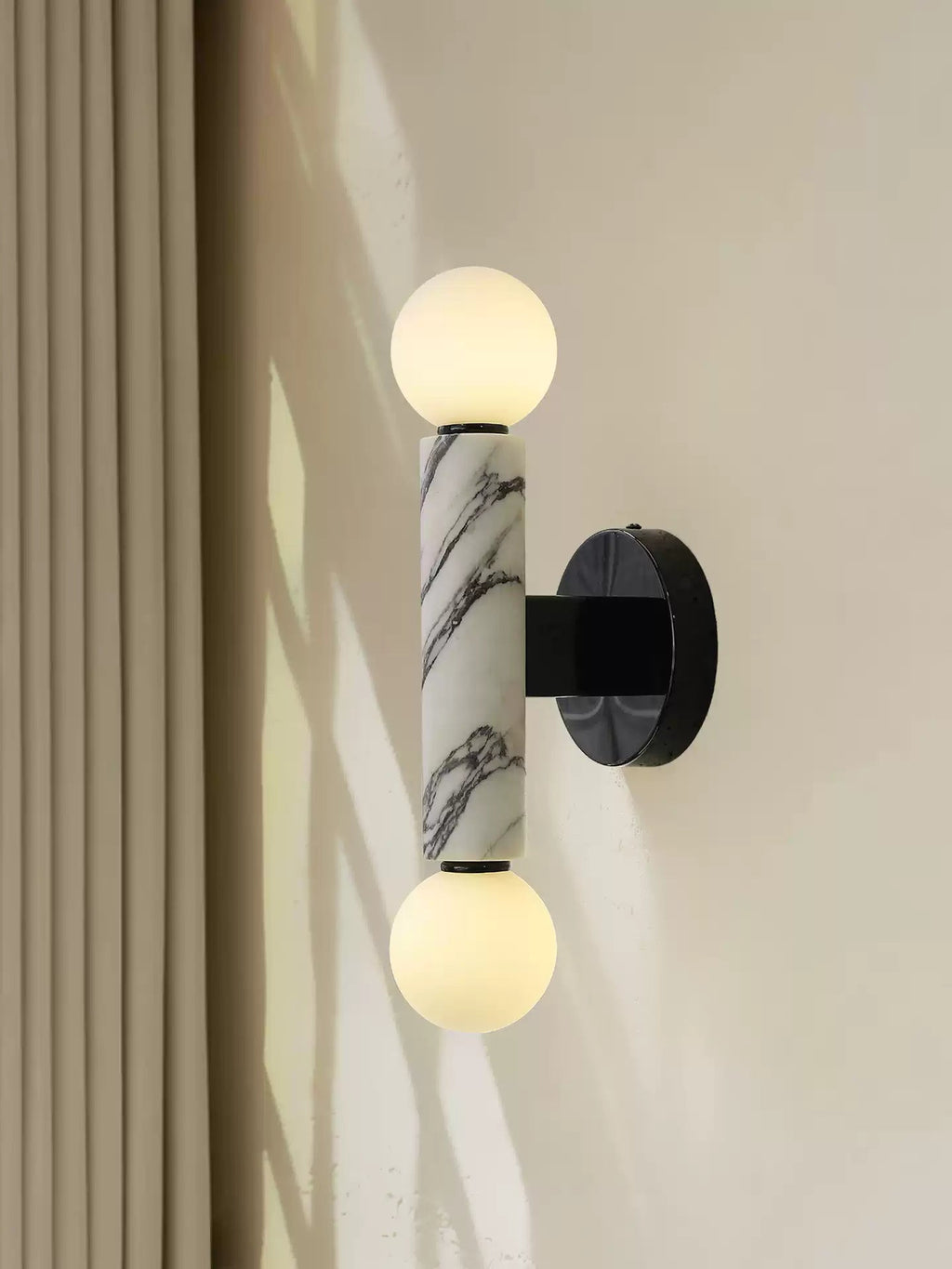 Obelisk Orb Wall Light, Hardwired Wall Sconce, detail 2