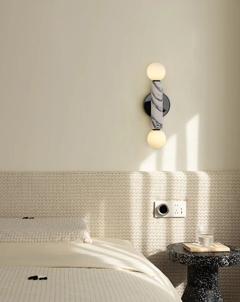 Obelisk Orb Wall Light, Hardwired Wall Sconce, detail 14