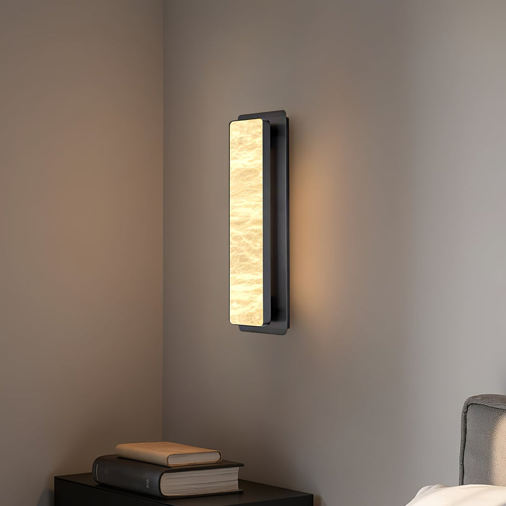 Velmora Alabaster Wall Light, Hardwired Wall Sconce, detail 3