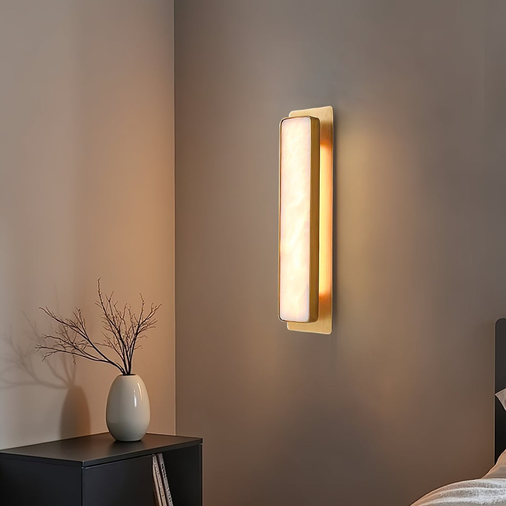 Velmora Alabaster Wall Light, Hardwired Wall Sconce, detail 5