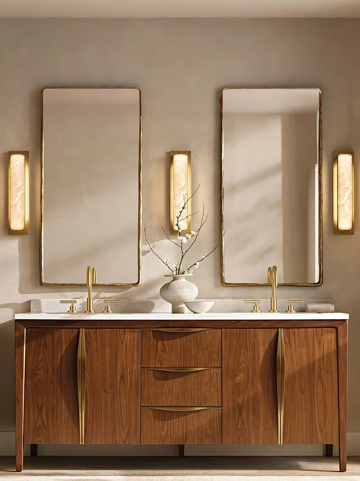 Velmora Alabaster Wall Light, Hardwired Wall Sconce, detail 7