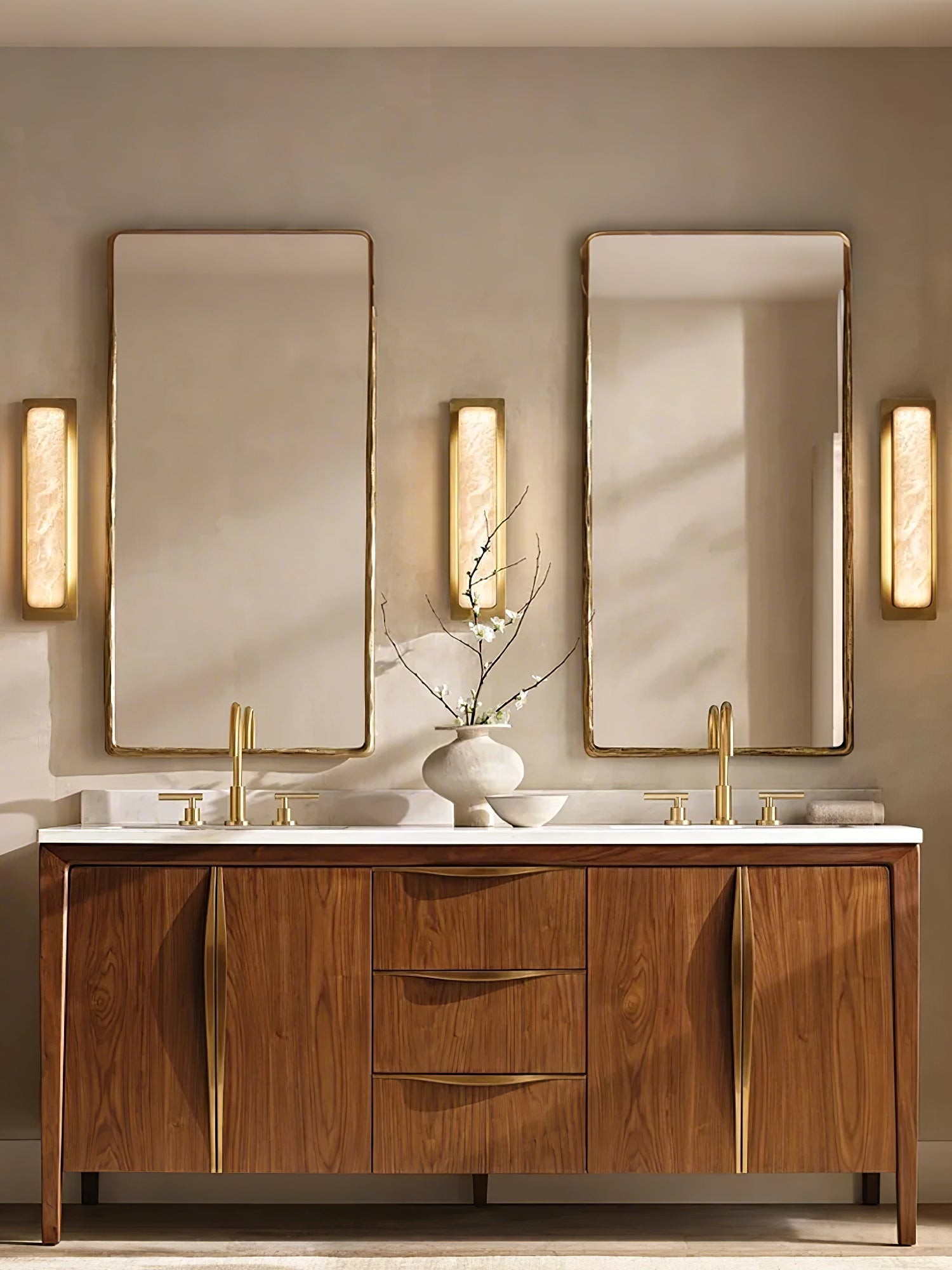 Velmora Alabaster Wall Light, Hardwired Wall Sconce, detail 7