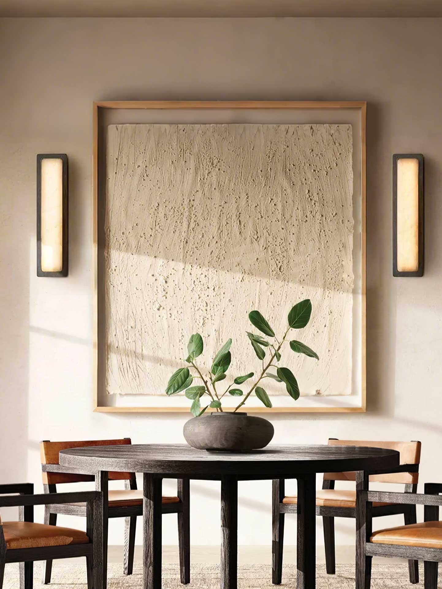 Velmora Alabaster Wall Light, Hardwired Wall Sconce, detail 9