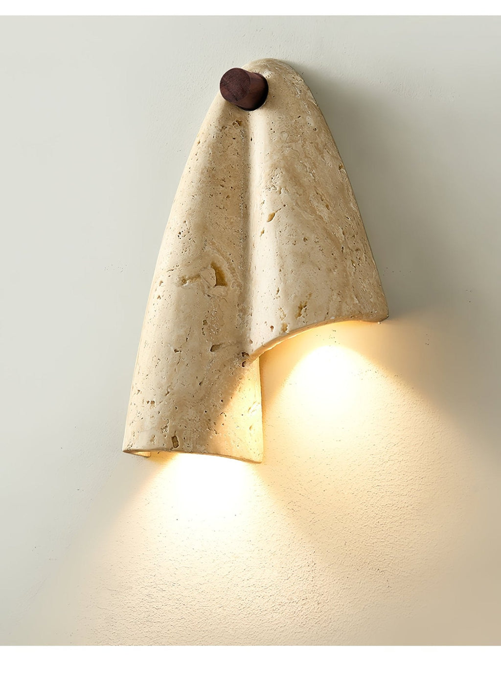 Velo Draped Stone Wall Light, Hardwired Wall Sconce, detail 7