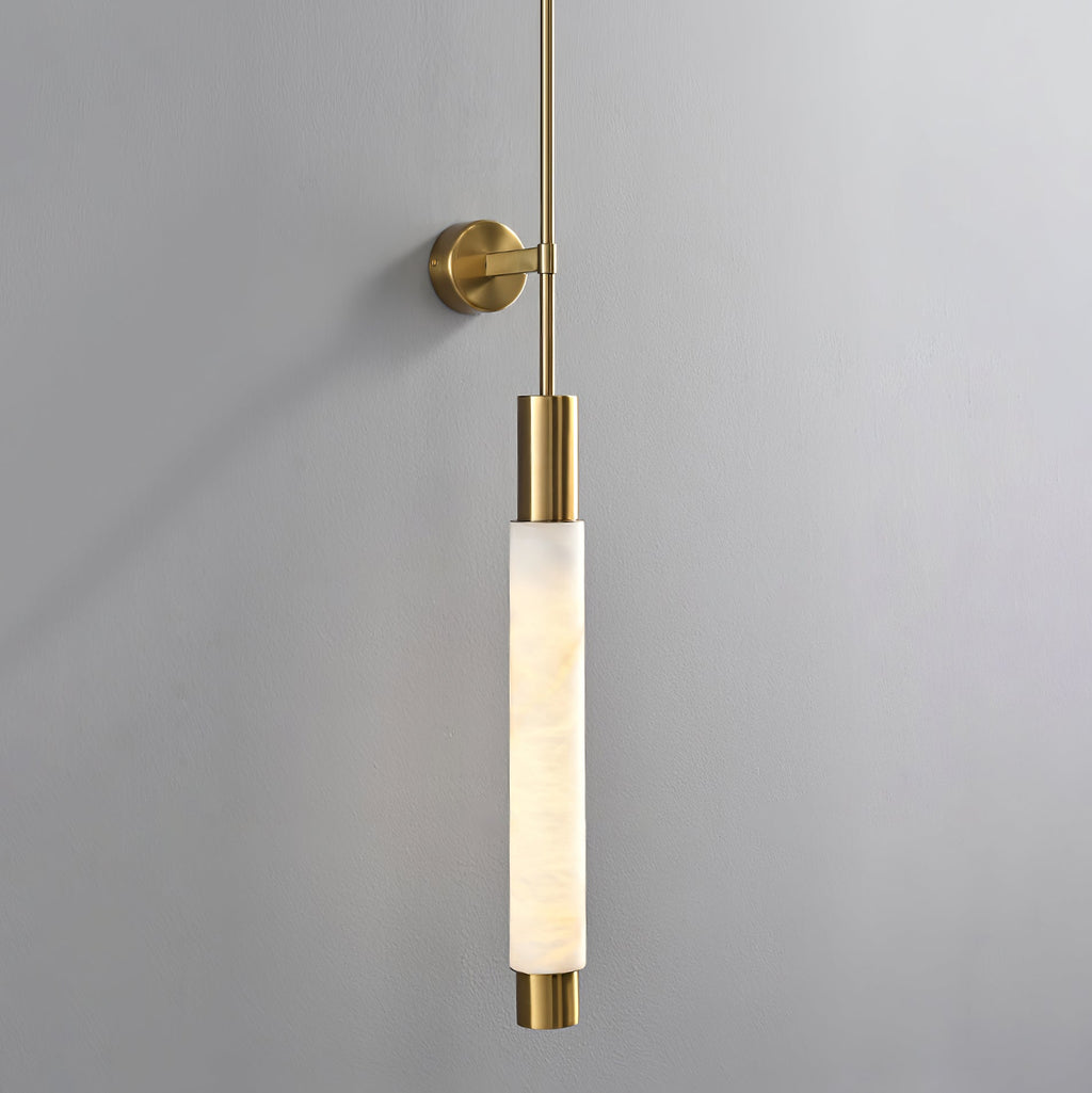 Verita Alabaster Wall Light, Hardwired Wall Sconce, detail 24