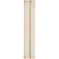 Columnar Fabric Wall Light - Dia 14cm x H 76cm Metal, Hardwired Wall Sconce