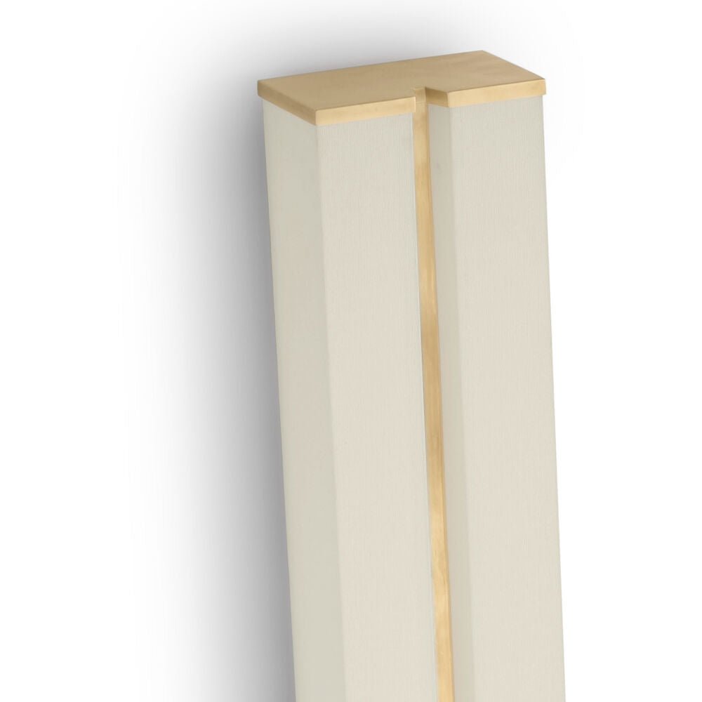 Columnar Fabric Wall Light - Dia 14cm x H 76cm Metal, Hardwired Wall Sconce, detail 9