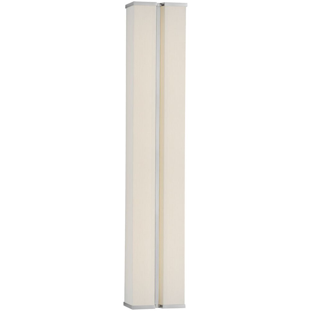 Columnar Fabric Wall Light - Dia 14cm x H 76cm Metal, Hardwired Wall Sconce, detail 13