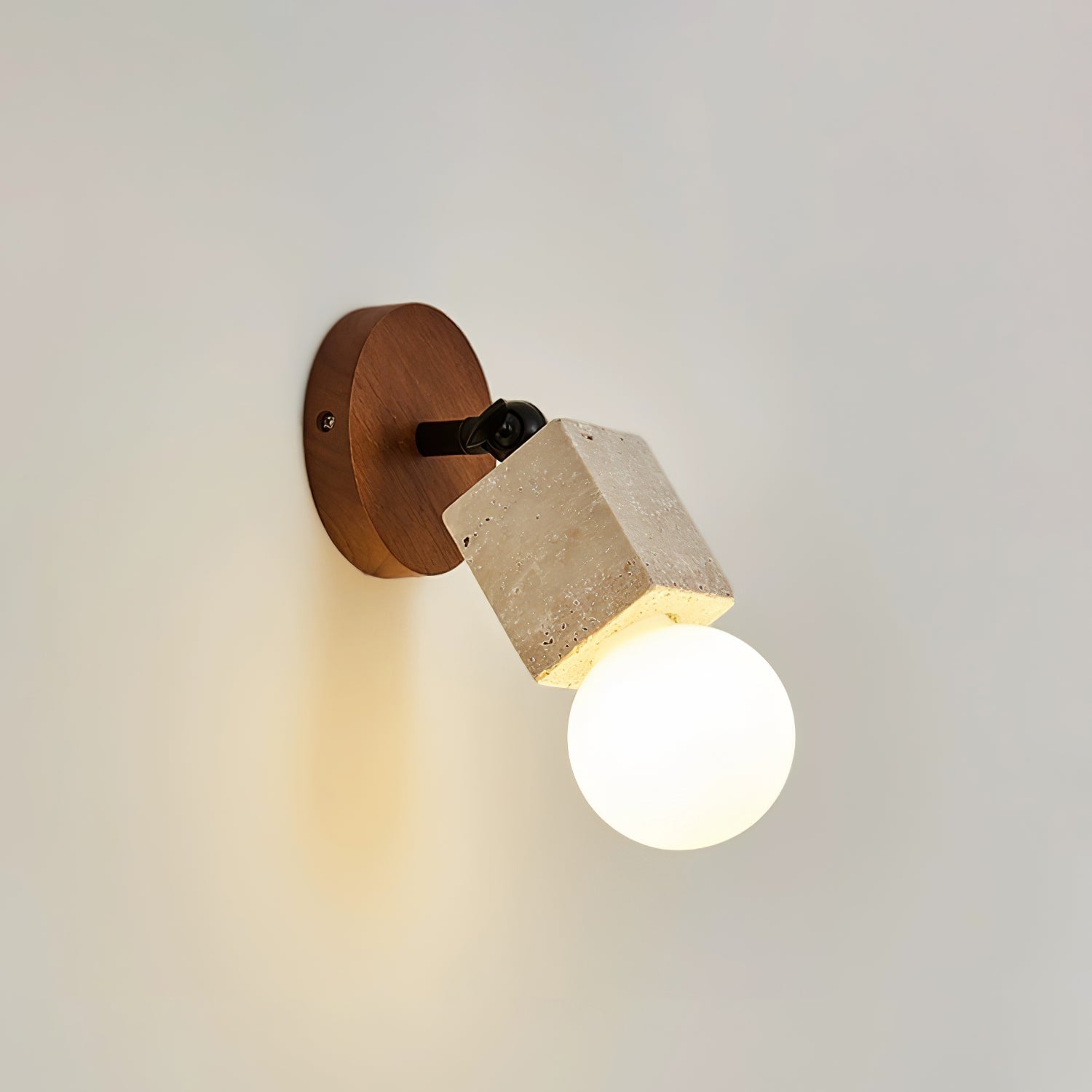 Versa Stone Adjustable Plug-In Wall Light, Plug-In Wall Sconce, detail 13