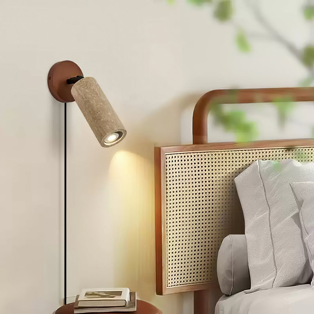 Versa Stone Adjustable Plug-In Wall Light, Plug-In Wall Sconce, detail 4