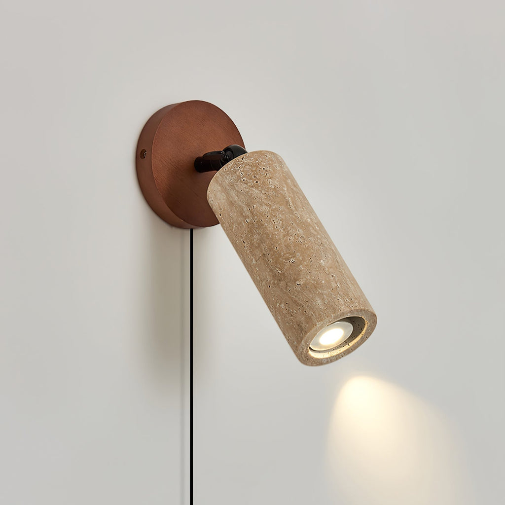 Versa Stone Adjustable Plug-In Wall Light, Plug-In Wall Sconce, detail 3