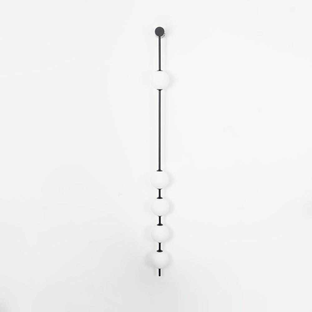 Vertical Balls Wall Light, Hardwired Wall Sconce, detail 29