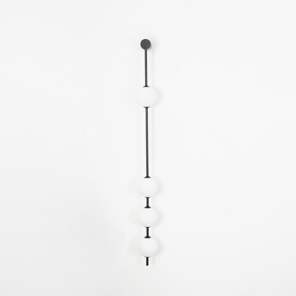 Vertical Balls Wall Light, Hardwired Wall Sconce, detail 27