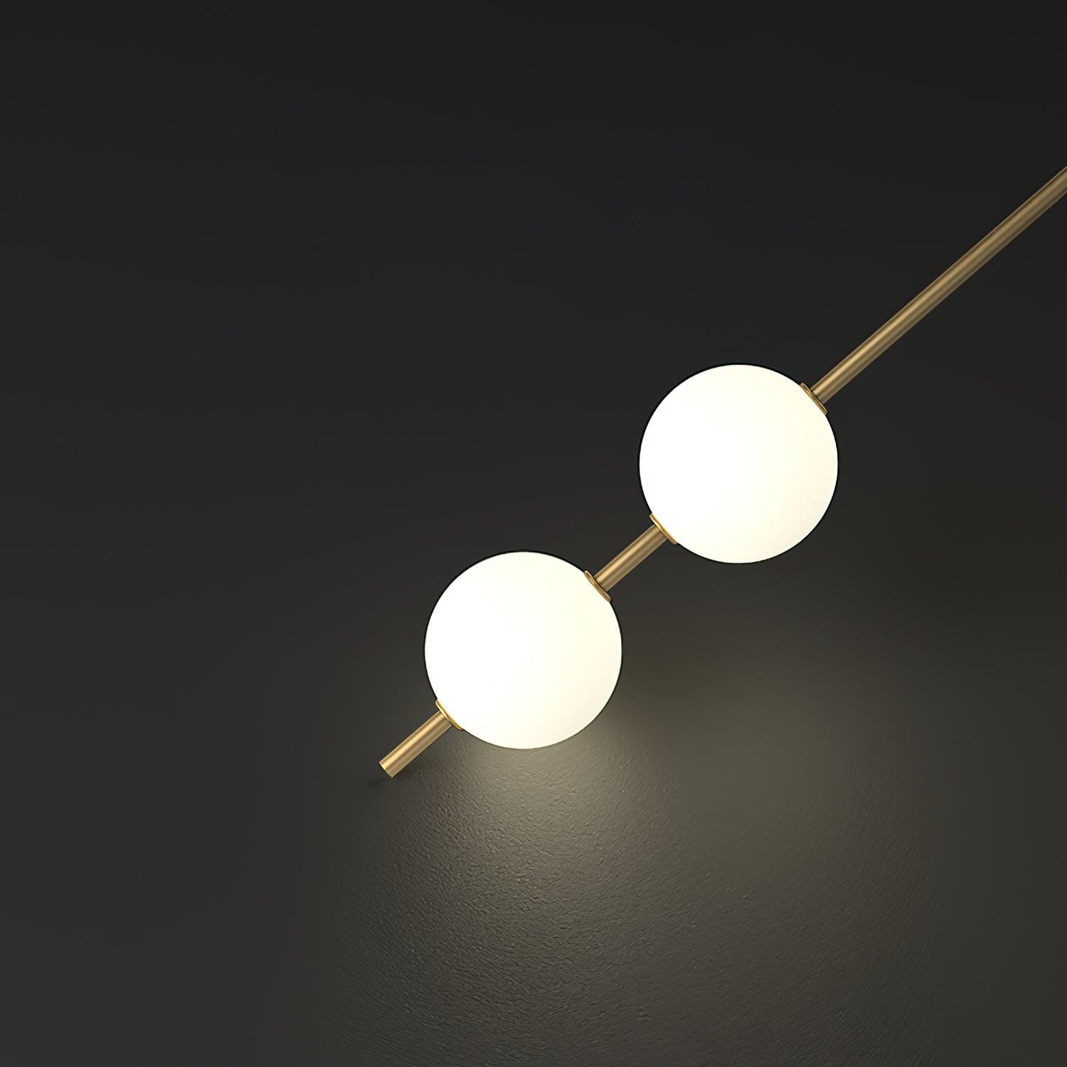 Vertical Balls Wall Light, Hardwired Wall Sconce, detail 8