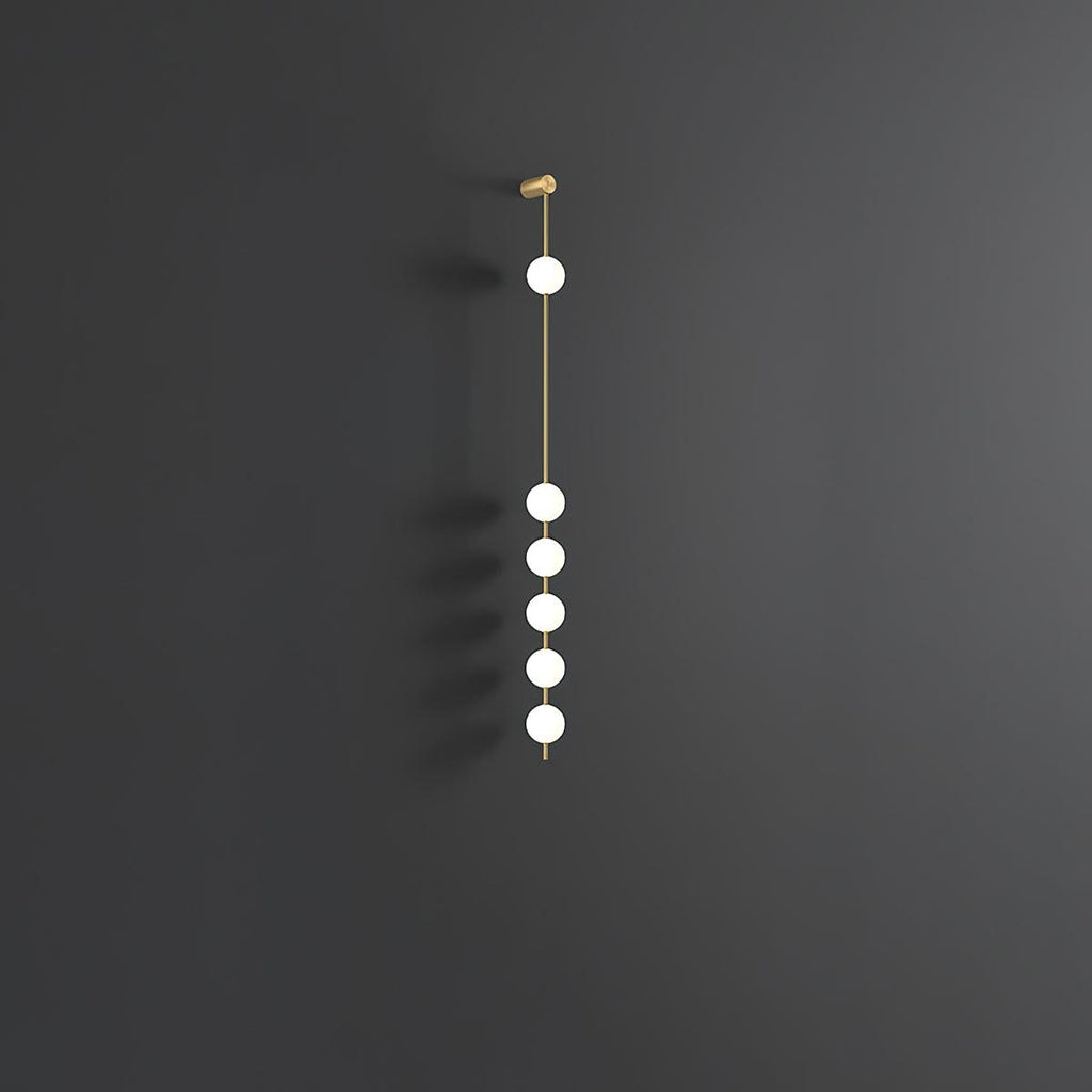 Vertical Balls Wall Light, Hardwired Wall Sconce, detail 11