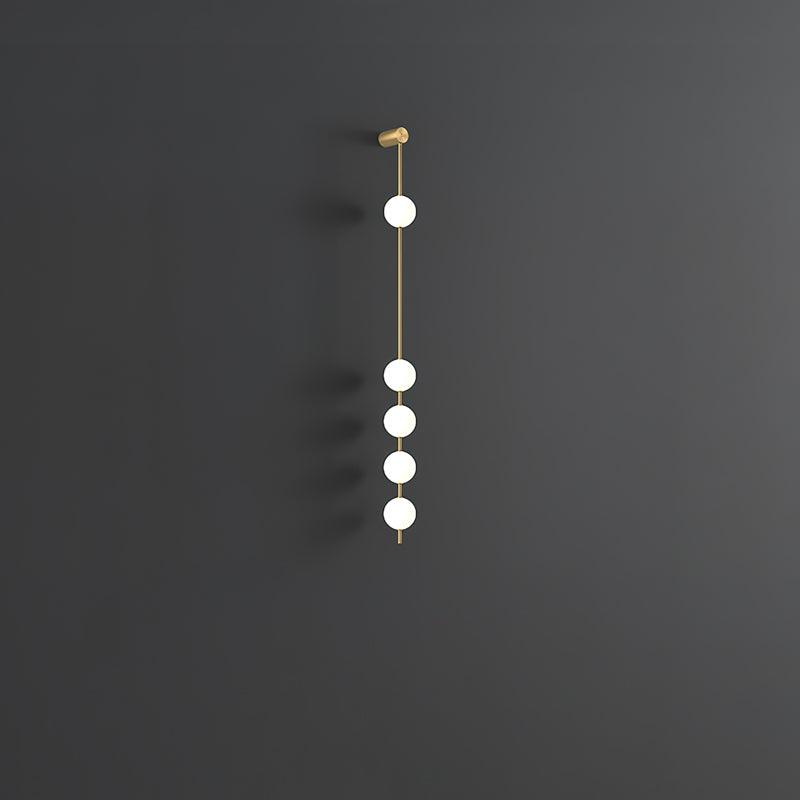Vertical Balls Wall Light, Hardwired Wall Sconce, detail 14
