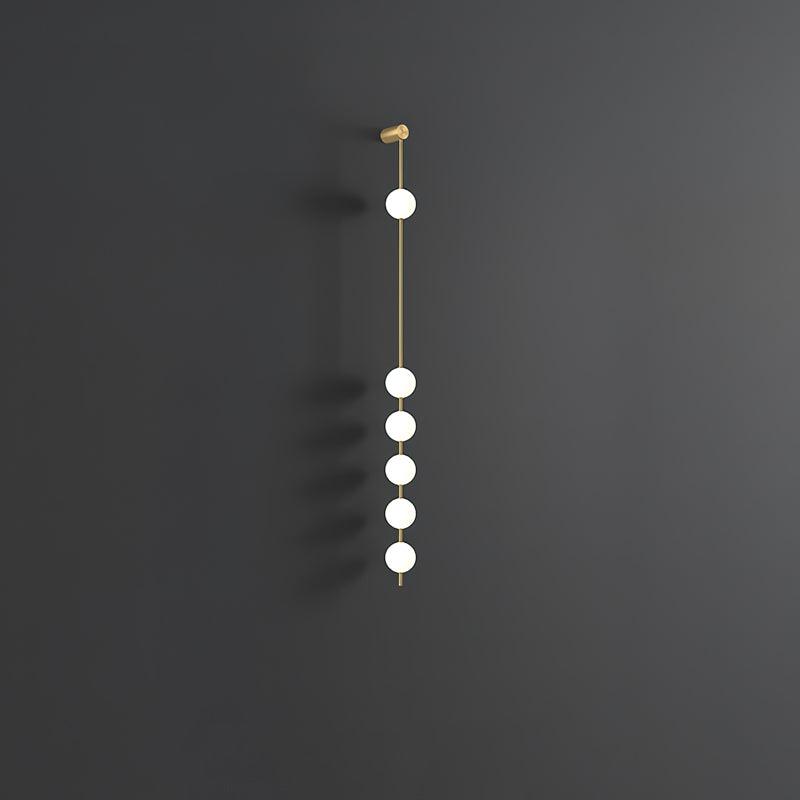 Vertical Balls Wall Light, Hardwired Wall Sconce, detail 22