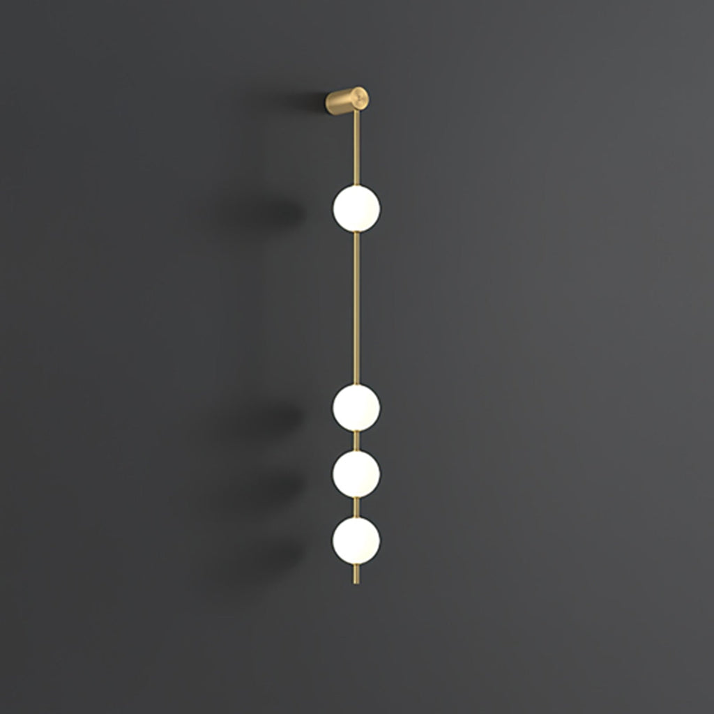 Vertical Balls Wall Light, Hardwired Wall Sconce, detail 26