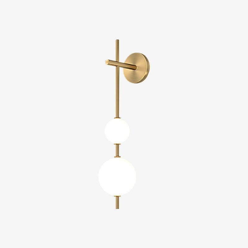 Vertical Globe Lamp bracket Wall Light - Φ 3.9″ x H 30.7″ Brass, Hardwired Wall Sconce, detail 31