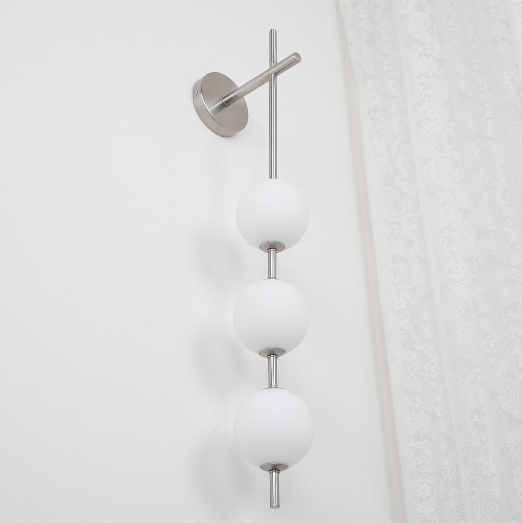 Vertical Globe Lamp bracket Wall Light - Φ 3.9″ x H 30.7″ Brass, Hardwired Wall Sconce, detail 40