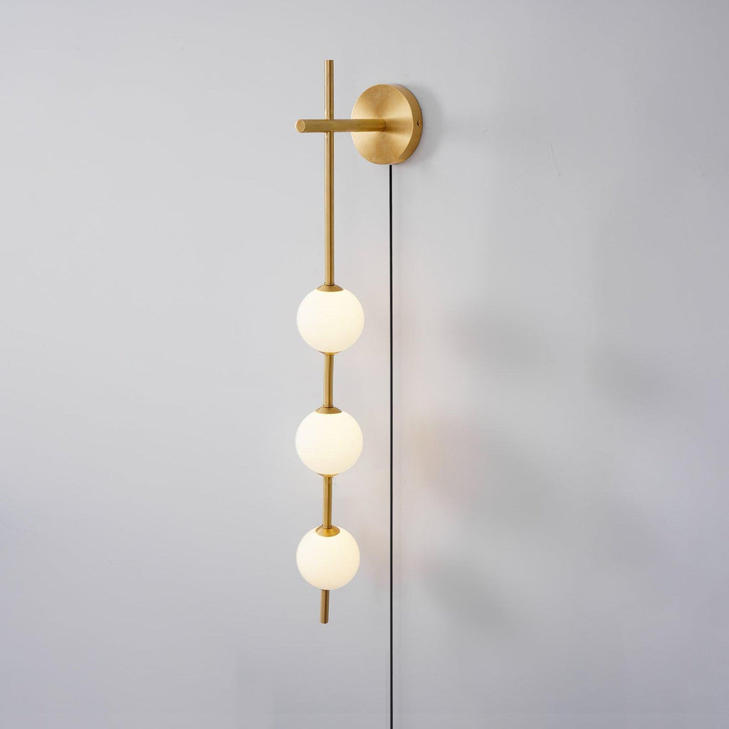 Vertical Globe Plug-In Wall Light, Plug-In Wall Sconce, detail 23