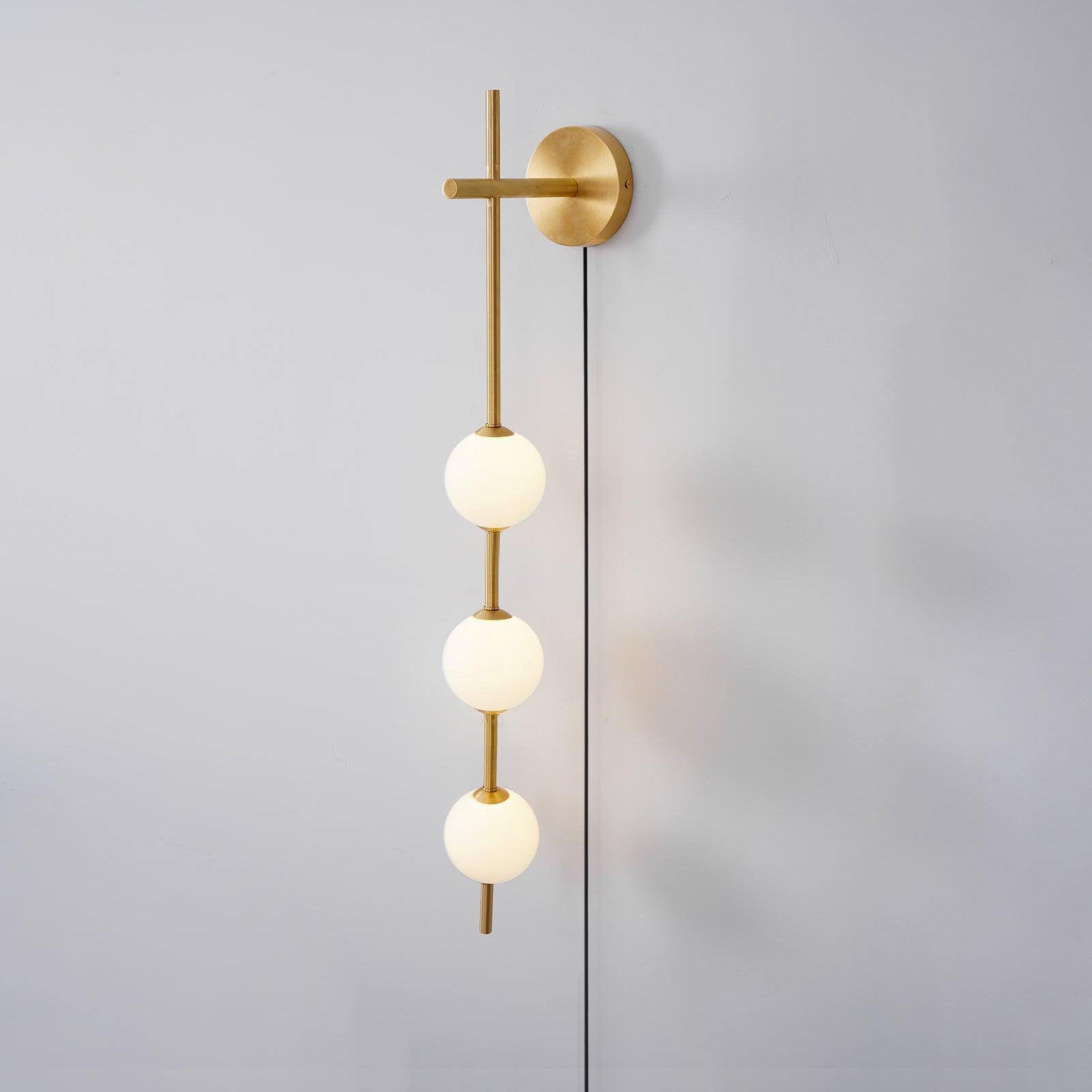 Vertical Globe Plug-In Wall Light, Plug-In Wall Sconce, detail 23