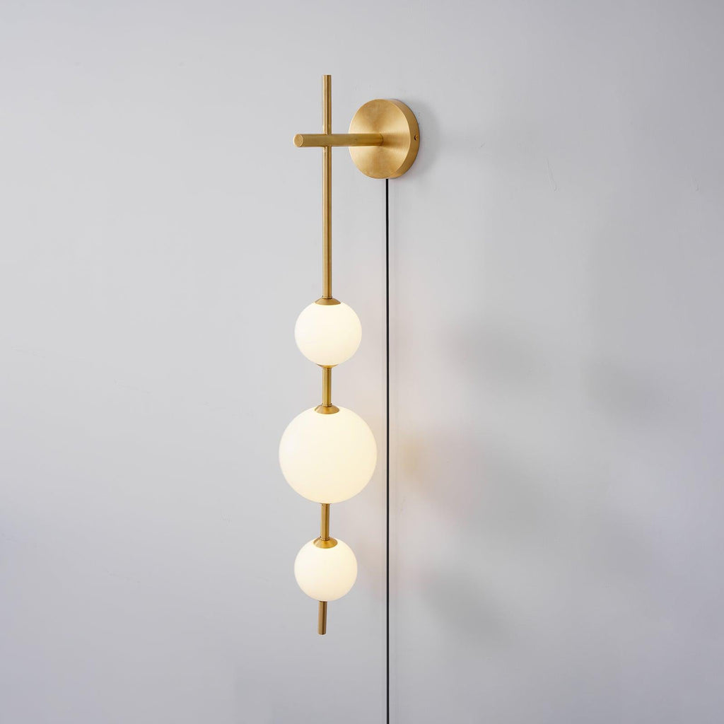 Vertical Globe Plug-In Wall Light, Plug-In Wall Sconce, detail 12