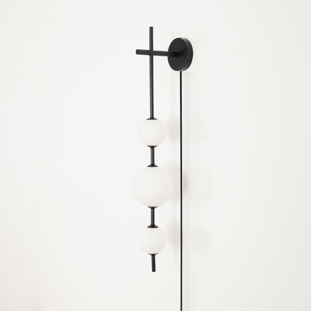Vertical Globe Plug-In Wall Light, Plug-In Wall Sconce, detail 59
