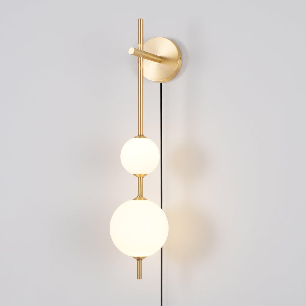 Vertical Globe Plug-In Wall Light, Plug-In Wall Sconce, detail 61