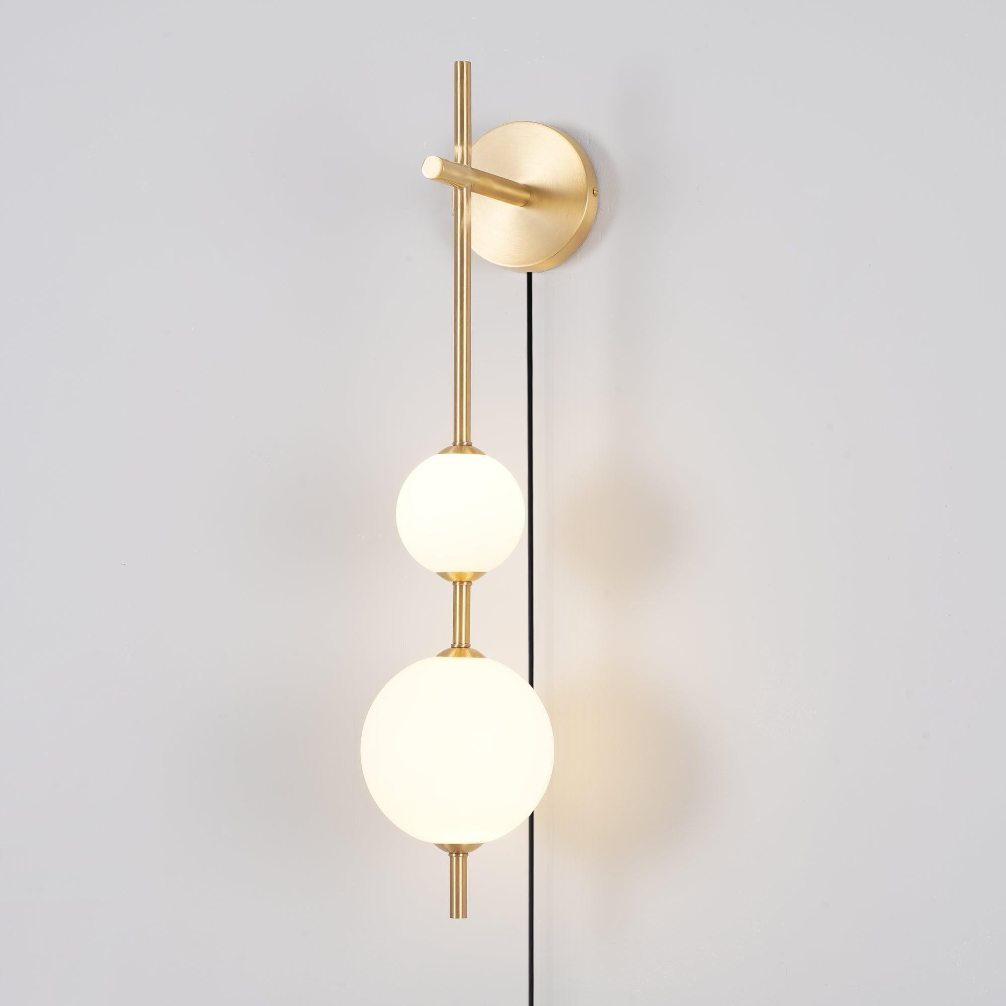 Vertical Globe Plug-In Wall Light, Plug-In Wall Sconce, detail 61