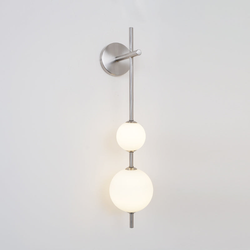 Vertical Globe Lamp bracket Wall Light - Φ 3.9″ x H 30.7″ Brass, Hardwired Wall Sconce, detail 52